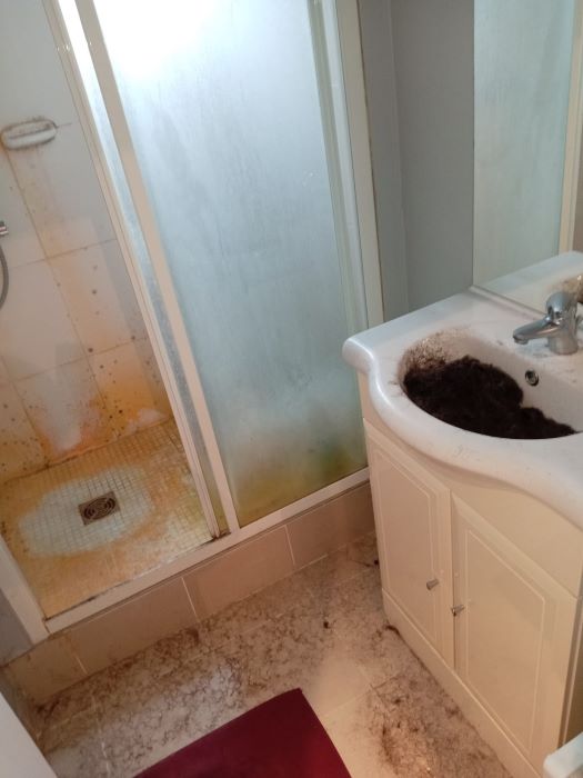 Nettoyage lavabo - avant
